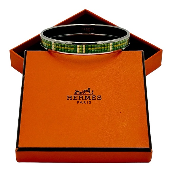 Hermes Jewelry - Hermès Enamel Narrow Bangle Bracelet